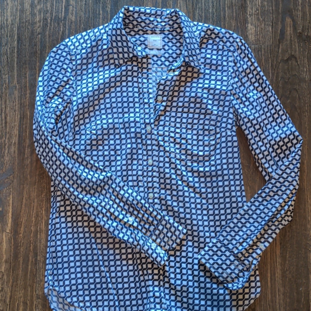 Patterned Gap Tailored Shirt
